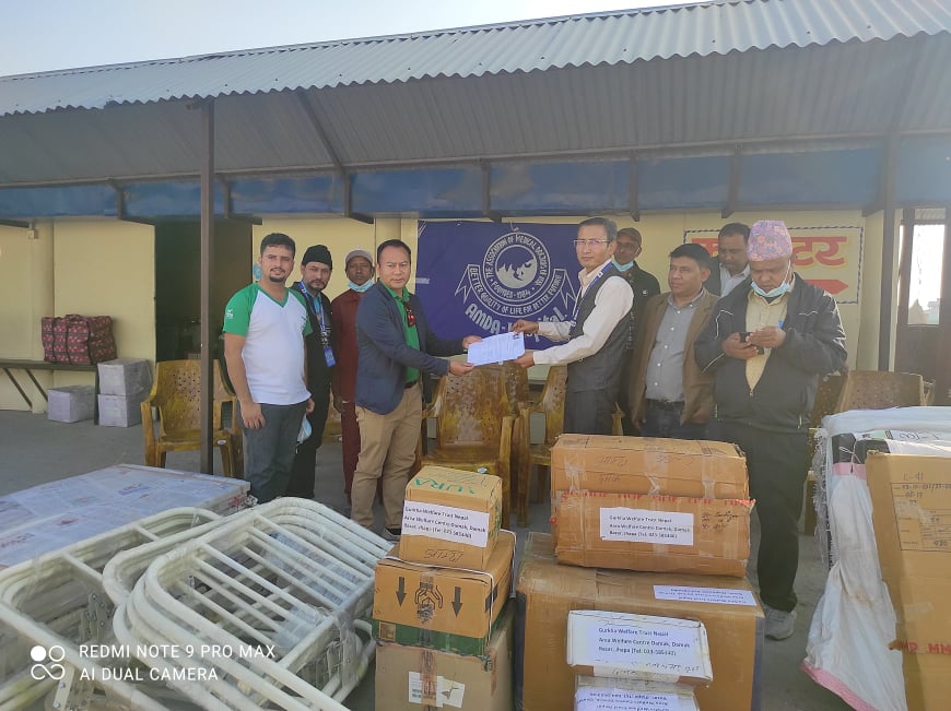 Medical Equipment donated by Gorkha Welfare, Damak